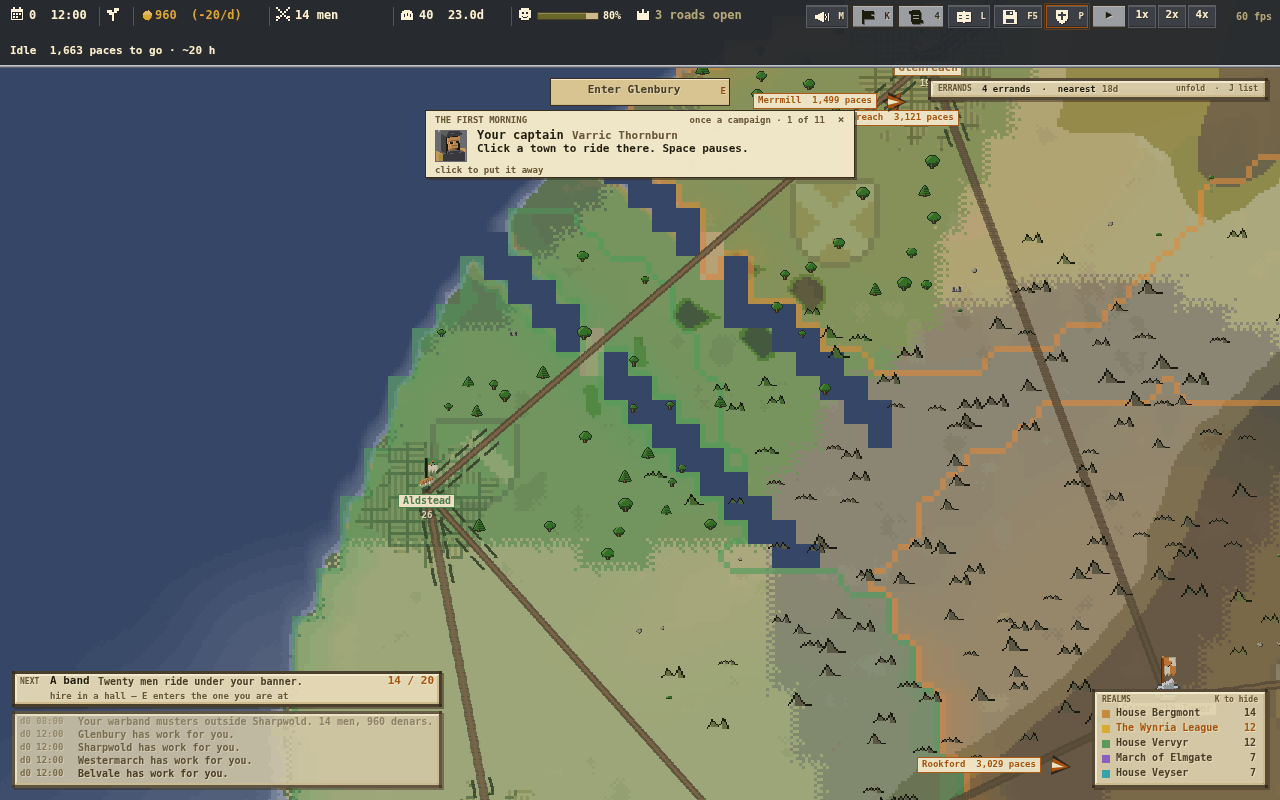 Two rivers running to the sea on the world map, and a road crossing one
