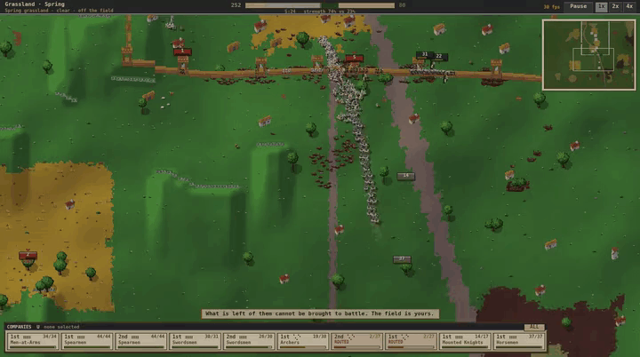 A town burning behind its palisade, the attackers inside the gate